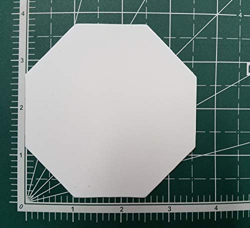 3,8 cm, achteckig, englisches Papier, EPP, 100 Stück