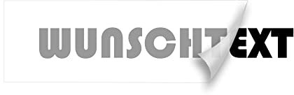 Wunschtext Aufkleber hier selbst gestalten - Länge ab 10cm bis 150cm (070 schwarz)