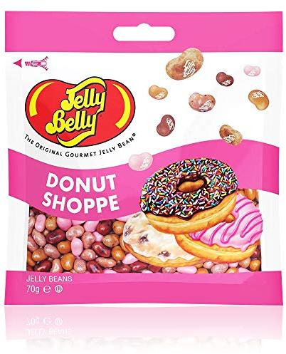 Jelly Belly Jelly Beans - Gluten Free Sweets, Dairy and Fat Free - Donut Shoppe Flavor, Food Gifts for Children, 70g (Pack of 12)