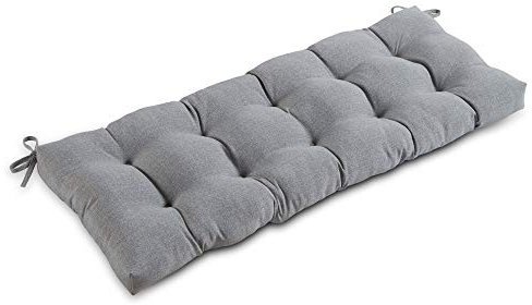 Greendale Home Fashions Outdoor - Cuscino per panca da esterni, 129,5 x 45,7 cm, 1 pezzo, colore: cemento