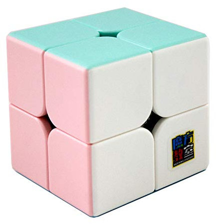 OJIN MoYu MoFang JiaoShi Meilong Serie Würfel Meilong2 2x2x2 Würfel Bright Pink Stickerless Cubing Klassenzimmer Meilong Forsted Surface Puzzle Cube