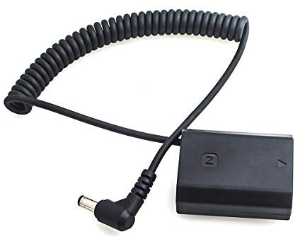 Hersmay Extendable Power Cable Adapter for DC Plug to Decoded DC Coupler Dummy Battery NP-FZ100 Battery for Sony A7IV A1 A7C A7III A7RIII A7SIII A7RM4 A7RIV A9 II A6600 FX3 Camera