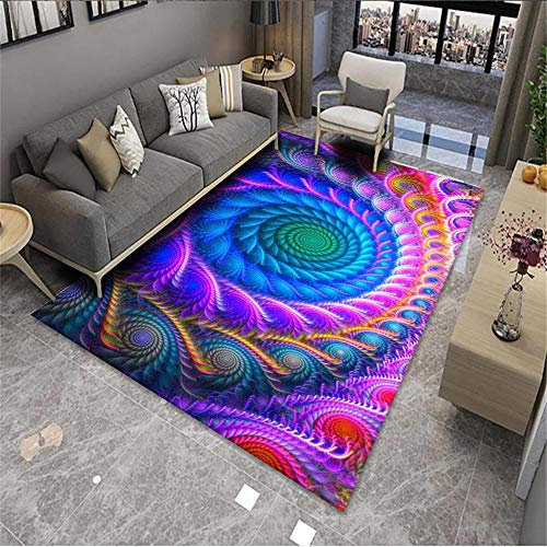 Schön Vorleger Lila Wohnzimmer Teppich lila blau wirbelt abstrakte Muster weicher Teppich langlebig unvergänglich wohnkultur Esszimmer Vorleger180x250cm 5ft 10.9''X8ft 2.4''