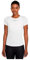 Nike Damen W Nk One Df Ss Slim Top T-Shirt, White/Black, XS