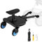 SEAAN Buggy Board für Kinderwagen, Trittbrett Universal mit Sitz und Aufhängegurt, stabiles Two Wheel Design, 360 drehbar, Kinderwagenzubehör für Kinder von 2 bis 6 Jahren (25 kg)