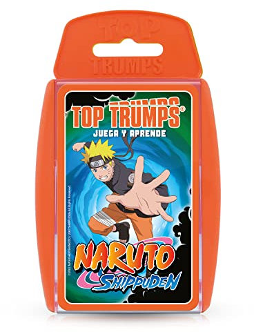 Top Trumps Cards Naruto - Cartas Españolas, Juegos De Cartas Adultos, Juegos De Cartas Para Niños, Cartas De Trivia, Desde 6 Años, Para 2+ Jugadores