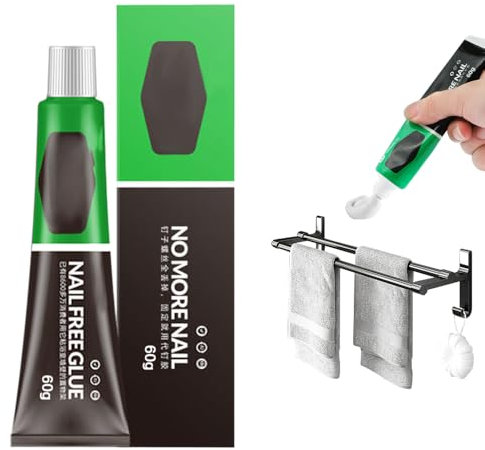 All-purpose Glue, Colle Tout Usage, Mastic Adhésif Sans Clous, Super Colle Adhésive Tout Usage, Universeller Colle Forte, Sans Clous, Imperméable et Sans Perçage (1, 30g)