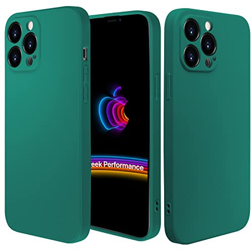 Compatible iPhone 13 Pro Max Case TPU Slim Shock-Proof Protective iPhone 13promax Case for Apple iPhone 13 Pro Max Full Coverage iPhone 13 Max Pro Case with Camera Protection 6.7 inch (Dark Green)