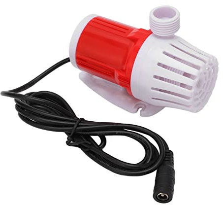 Bomba de Refuerzo de Agua Circulante sin Escobillas DC 12V 20W 1200L/h, Cabezal de Descarga de 5 M, para Cabezal de Ducha, Pecera, Acuario