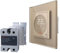LIVOLO Digitales Touch Raumthermostat inkl. Glasrahmen mit Elektronischem Lastrelais für Fußboden/Elektroheizung mit Stellmotoren VL-C7-PS72-XQ002-13-VL-C7-SR-13 Gold Fuß Boden Heizung