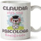 MUGFFINS Tazas Personalizadas para PSICÓLOGA - En Español - Koalificados Personalizados - 11 oz / 330 ml - Regalo Personalizable original y divertido