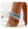 Kenivira 12PCS Bracelets de cheville pour femmes Bracelet de cheville à chaîne pour femmes, bracelet fait à la main imperméable à l’eau d’été pour adolescentes