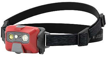 Ledlenser HF6R Linterna frontal recargable Core LED | Linterna frontal LED de 800 lúmenes | Linterna frontal impermeable para aventuras con luz roja | Linterna frontal impermeable IP68