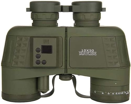 SPUZZO 10X50 elektronischer Kompass, wasserdichtes Fernglas, neu, multifunktionales, hochwertiges, hochdichtendes Höhen-, Luftdruck-, Breiten- und Längengrad-Teleskop