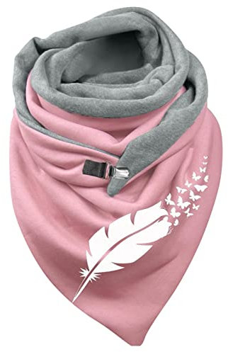 Damen Schal Tücher Winter Jahrgang Rundschal Winterschal Baumwollschal Kaschmir Schal mit Button Mode Motorrad Schals Halstuch Rundschal Tücher für Damen Saohuo