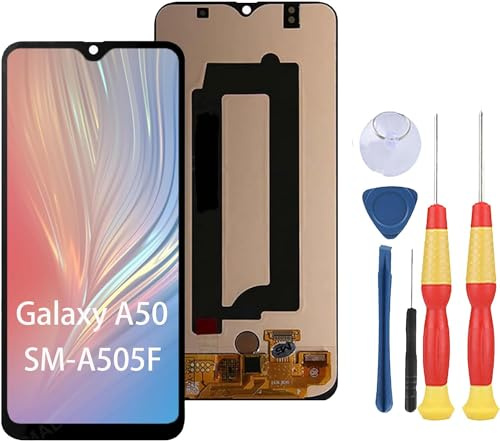 SiuVorZhi Écran LCD compatible avec Samsung Galaxy A50 SM-A505F LCD Display Touch Screen Assembly Pièces de rechange avec outils
