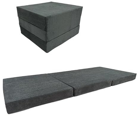 Pillows24 Klappmatratze – Gästematratze Klappbar, Bodenmatratze faltbar, Klappmatratze Kinder, Matratze klappbar für Camping, Gäste oder als Reisematratze