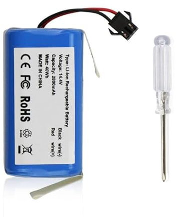 ANTIEE 2800mah 14.4V Aspirateur sans Fil Total Clean Batterie pour Ultenic D5S/D5s Vacuum Cleaner