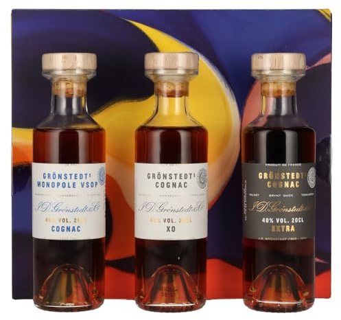 Grönstedt's Cognac Triple Box 40% Vol. 3x0,2l in Geschenkbox