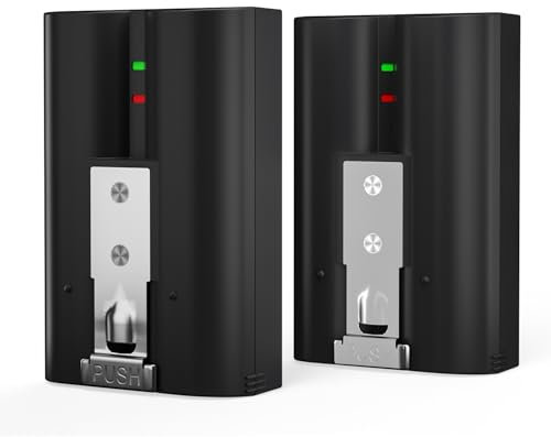 Rechargeable Battery Compatible with Ring Video Doorbell 2/3/4, Video Doorbell 3 Plus, Stick Up Cam Battery (2nd/3rd Gen) and Spotlight Cam Battery (Pack of 2)