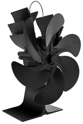 Ofenventilator 6 Flügel Hohes Luftvolumen Wärmebetriebene Holzbrenner Kaminventilator Innen Und Außenheizung Ofenventilator Leiser Ventilator Material Aus Aluminiumlegierung