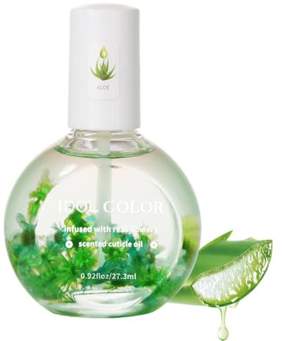 Nagelhautpflegeöl Nail Cuticle Oil - 27ml Aloe Nagelstärkungsöl mit Vitamin E, Nagelöl Pflege für Nägel Nagelhaut - feuchtigkeitsspendend, Strengthening Nagelhautöl mit Blumen (Aloe Vera)