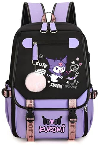Roffatide Anime Drucken Business Casual Laptop Schultern Rucksack Reisen Wandern Tagessäcke Rucksack 17 Zoll B