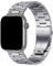 Antfly Bracelet de montre en métal Compatible avec Apple Watch Bracelet 40mm 41mm 38mm, Bracelet pour hommes femmes (38mm/40mm/41mm, Argent)