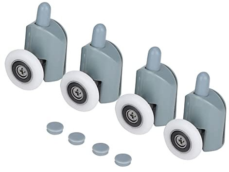 Gigicial Duschtürrolle, ersetzen Sie die untere Rutschenrollenrolle der Duschschiebetür aus Glas, geeignet für die Rolle der Glasschiebetür im Badezimmer (single wheel)