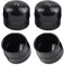 Mizoneparts 4 Stück 532104757 Gummi-Radachsen-Nabenkappen, kompatibel mit Husqvarna Craftsman AYP Poulan Weed Eater Ariens Sears Ryobi Roper Rasentraktor Rasentraktor Rasentraktor und Schneefräse