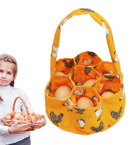 Handgefertigter Eiersammelkorb – langlebiges, gewebtes Design, bequemer Griff für einfaches Sammeln. Perfekt zum Sammeln von frischen Eiern aus Ihrem Garten oder Bauernhof