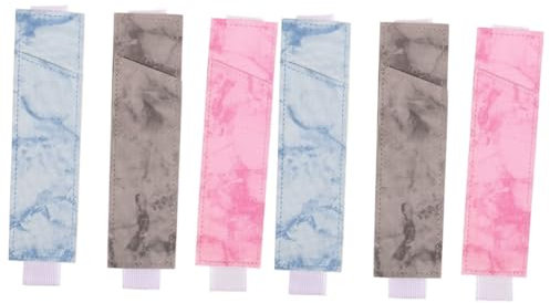 OSALADI 2 Sätze Stifttasche Beutel Ärmel Federmäppchen Notizbuch Notebook -stifthülle Schutztasche Für Stifte Tagebuch Stifthalter Notebook-stifthalter Pu Zufällige Farbe 3 Stück * 2