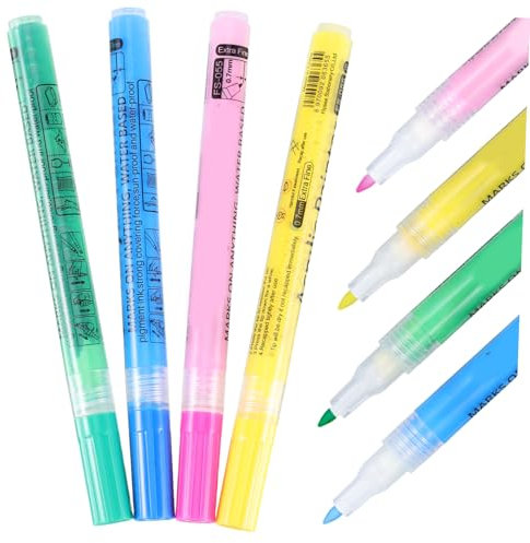 Toyvian 4pcs Golf Club Marker Pen Set Acrylic Paint Golf Shaft Coloring Pens in Outdoor Use