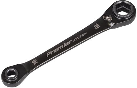 Sealey Premier Black Series 4-in-1 Reversible Lock-On™ Ratchet Ring Spanner - AK63923