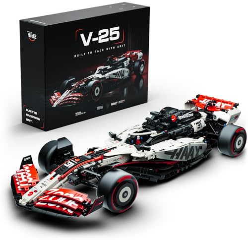 Nifeliz V25 Formula 1 Rennwagen Auto-Modellbausatz, NF10329 | 1:8 Technique Rennauto für Erwachsene, Ausstellungsmodell für Zuhause oder das Büro, Dekoration & Geschenk
