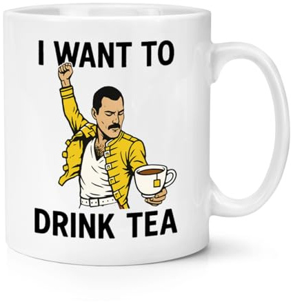 Gift Base I Want to Drink Tea Parody 10oz Mug Cup