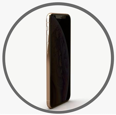 dipos I Blickschutzfolie kompatibel mit Kruger Matz Simple 923 Display-Schutzfolie matt mit 4-Wege Sichtschutz-Effekt