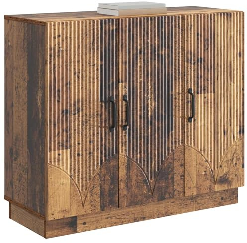 vidaXL Sideboard Altholz 89 x 34,5 x 77 cm Holzwerkstoff, Wohzimmer Aufbewahrungseinheit, Moderne Buffets, Sideboards, schicke Organizer, praktische Möbel, Deko