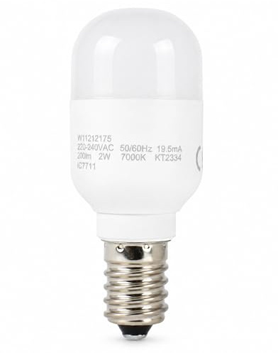 Duraspares LED Light Bulb for Indesit Fridge Freezers E14 2W Long Life SES | Replacement Refrigerator Screw Lamp
