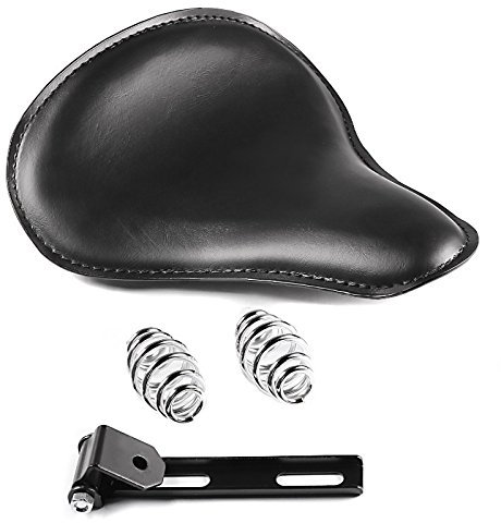 Solo Bobber Slim Schwingsattel für Yamaha XV 1100/125/ 250/535/ 750 Virago, XV 1600 A Wild Star, XV 1700 Road Star Warrior, XV 1900 Midnight Star, XV 950/ XV 950 R/XV 950 Racer schwarz
