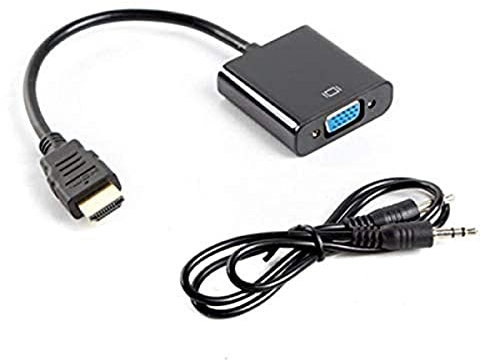 lanberg HDMI Adattatore Maschio/VGA Femmina + Minijack 3.5mm Femmina 20 cm