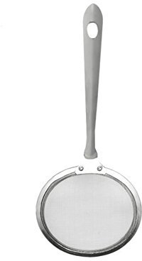 Stainless Steel Mesh Spoon Sifter Sieve Cooking Skimmer Strainer Fine Mesh Oil Filter Kitchen Food Colanders Size L