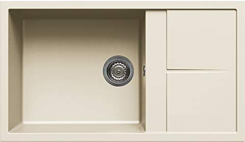 ELLECI LGU41062 | Lavello da incasso GRANITEK UNICO 410 | Colore : Bianco antico