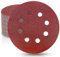 50 Pieces WooZuu 8 Holes Sanding Discs Pads 80 Grit 5 Inch Hook and Loop Sandpaper Assortment for Random Orbital Sander