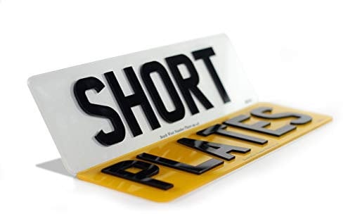 4D Short Number Plates (Front & Rear)