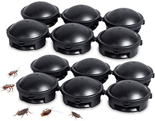 Kylewo 12 trampas para cucarachas para atrapar cucarachas Trampa de Pegamento pegajoso para cucarachas, eficaz contra cucarachas, Hormigas, arañas y Otros Insectos