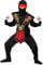 W WIDMANN MILANO Party Fashion - Costume enfant Ninja avec set d'armes, combattant japonais, guerrier