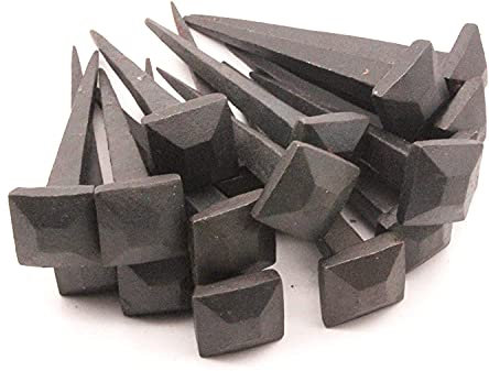 Infinity Decor Forgé à la main traditionnel antique rustique Designer carré victorien fer forgé fer noir clou bois artisanat porte meubles clous clous clous 1 kg