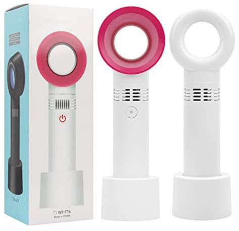 Rofitbest Mini Wimpernföntrockner Tragbarer USB Wiederaufladbarer Wimperntrockner Lüfter für Essential Wimpernverlängerung Zubehör (Weiß)