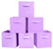 PowerKing Contenitore di stoccaggio, cubi pieghevoli di stoccaggio del tessuto e cassetto dell'organizzatore di stoccaggio del panno per armadio e giocattoli di stoccaggio, 6 Pack (lavanda)